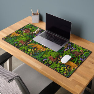 Forest life desk mat