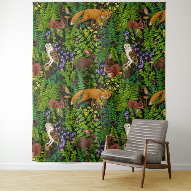 Forest life tapestry (In Situ)