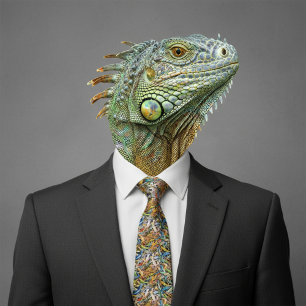 forest lizard clump tie