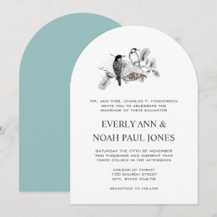 Forest Love Birds Wedding Invitation
