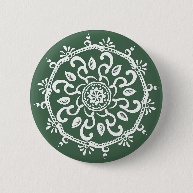 Forest Mandala 6 Cm Round Badge (Front)