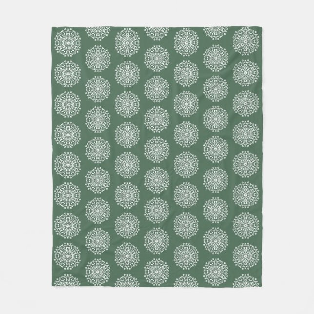 |Forest Mandala Fleece Blanket (Front)
