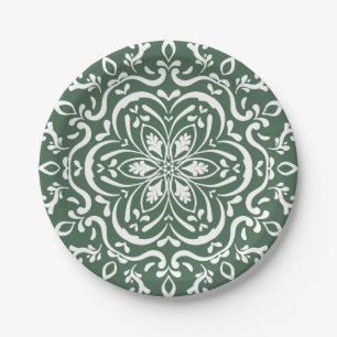 Forest Mandala Paper Plate