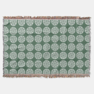 Forest Mandala Throw Blanket