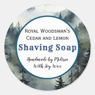 Forest Men's Shave Soap Product Sticker