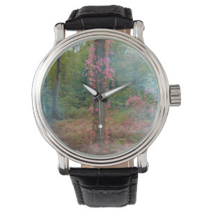 Forest mood  poster round clock watch