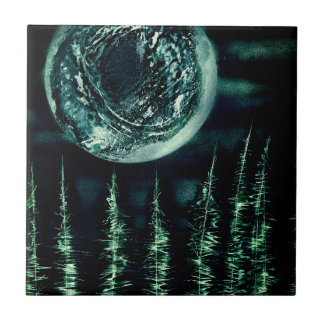 Forest Moon Ceramic Tile