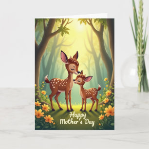 Forest Mother Love Illustration Card