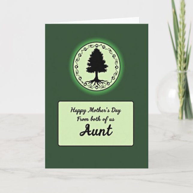 Forest Mothers Day Aunt Card (Front)