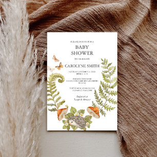 Forest Mushroom Baby Shower Invitation
