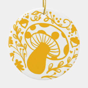 FOREST MUSHROOM CERAMIC ORNAMENT