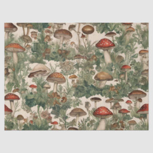 Forest Mushrooms Cottagecore Tissue Paper
