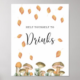 Forest mushrooms - Drinks  Poster