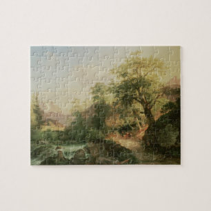 Forest near Vienna, 1852 (oil on canvas) Jigsaw Puzzle