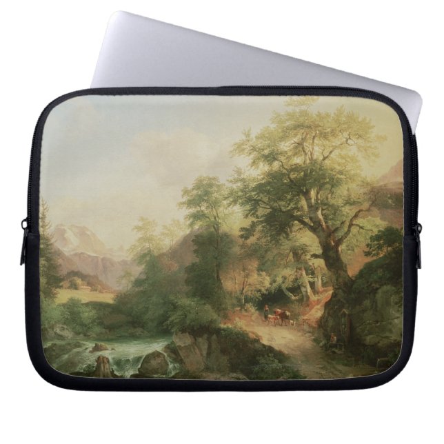 Forest near Vienna, 1852 (oil on canvas) Laptop Sleeve (Front)