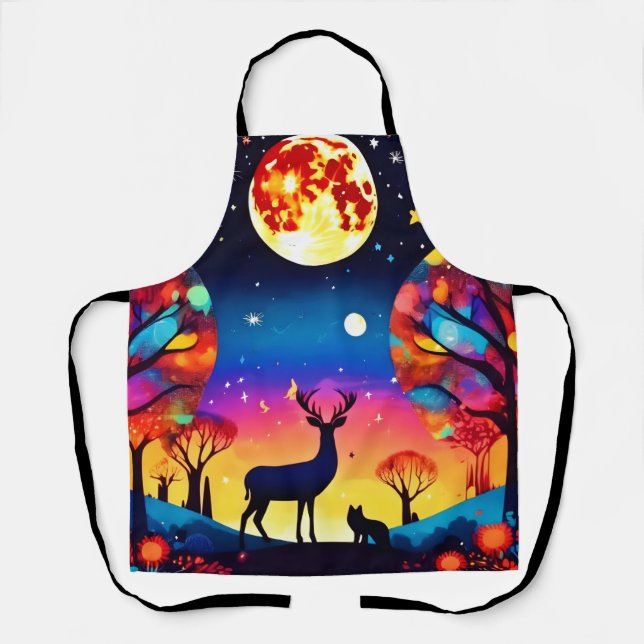 Forest Night Glow Apron (Front)
