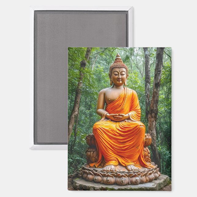 Forest of Calm: The Buddha's Sanctuary Magnet (Front/Back)