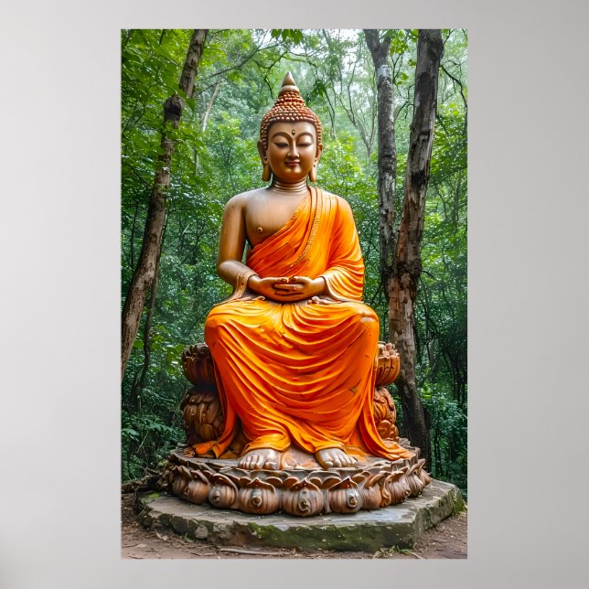 Forest of Calm: The Buddha's Sanctuary Poster (Front)