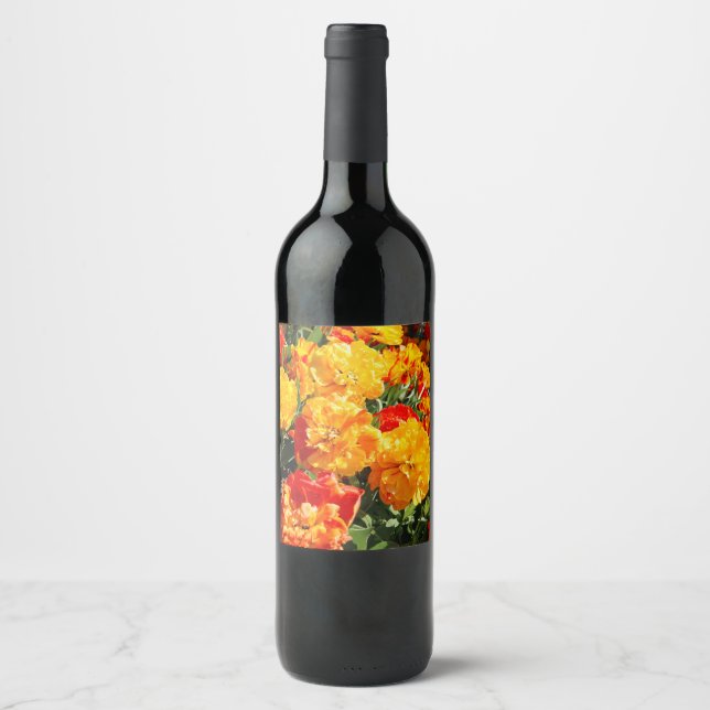 Forest of Fire Flowers Wine Label (Front)