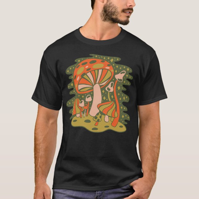 Forest Of Mushrooms T-Shirt (Front)