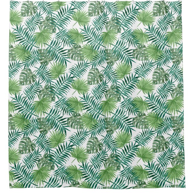Forest of Palm Fronds Shower Curtain (Front)