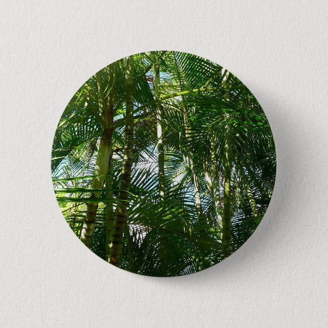 Forest of Palm Trees Tropical Nature 6 Cm Round Badge (Front)