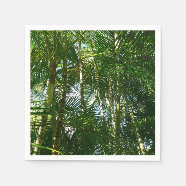 Forest of Palm Trees Tropical Nature Napkin (Front)