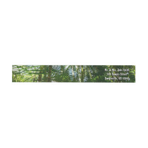 Forest of Palm Trees Tropical Nature Wrap Around Label