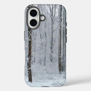 Forest of Snowy Trees iPhone 16 Case