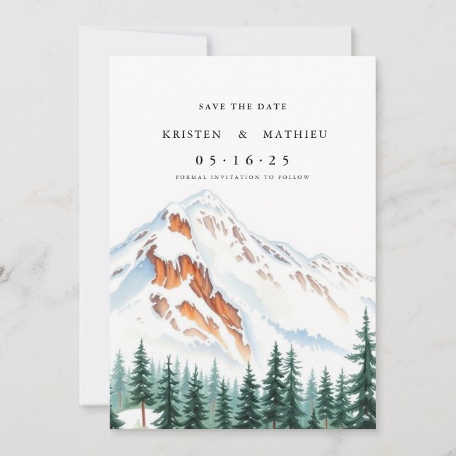 Forest Online Mountain Save The Date (Front)
