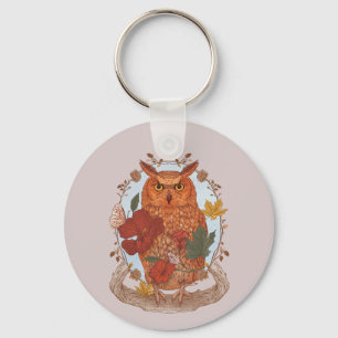 Forest Owl Key Ring