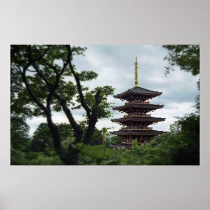 Forest Pagoda - Japan Poster