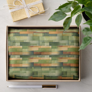 Forest Painted Stripes Tissue Paper
