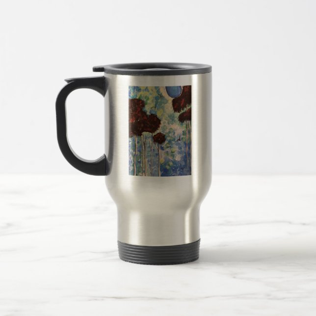 Forest painting travel mug (Left)