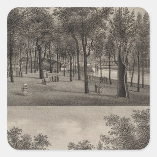 ForeSt. Park, Ottawa, Kansas Square Sticker