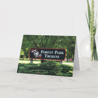 Forest Park School Blank Greeting Card