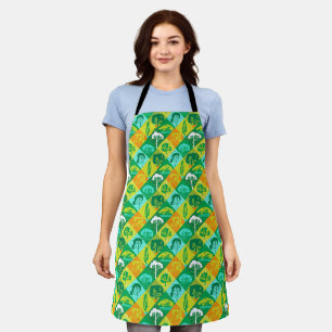 Forest patchwork apron