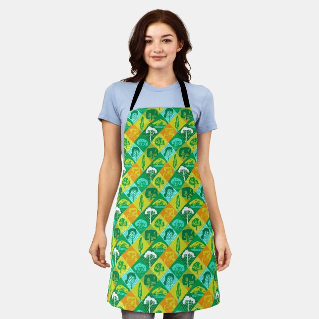 Forest patchwork apron (Worn)