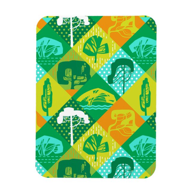 Forest patchwork magnet (Vertical)