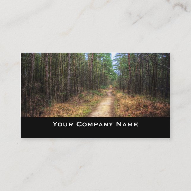Forest Path HDR Business Cards (Front)