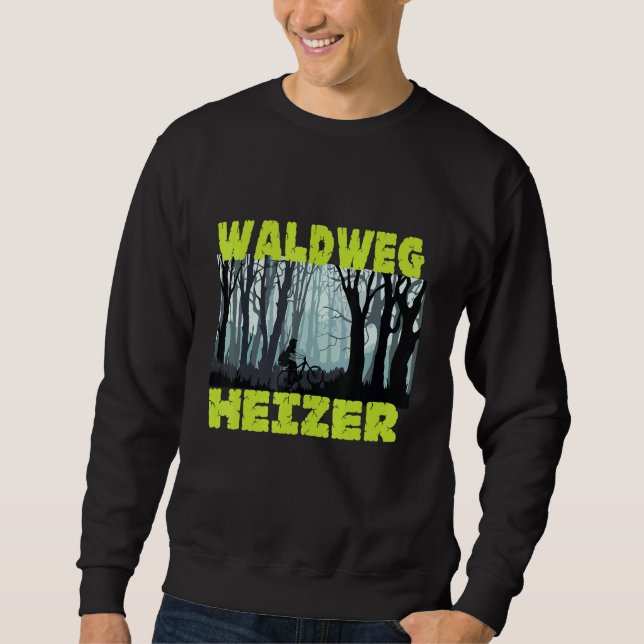 Forest Path Heater Mountain Bike Mtb & Downhill Sweatshirt (Front)