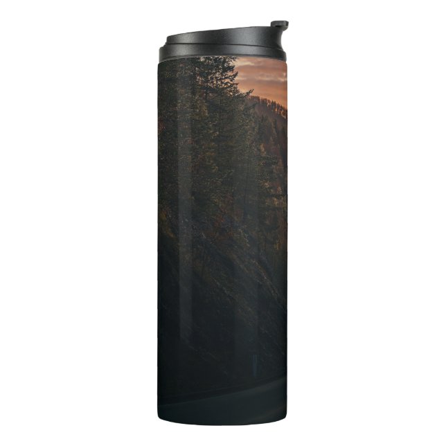Forest Path & Road Vibes Thermal Tumbler (Rotated Left)