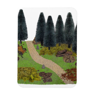 Forest Path through the Park Magnet