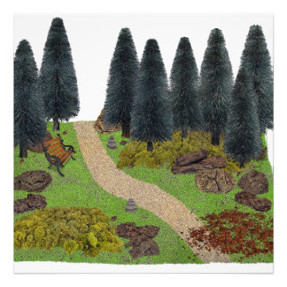 Forest Path through the Park Photo Print