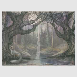 Forest path tissue paper