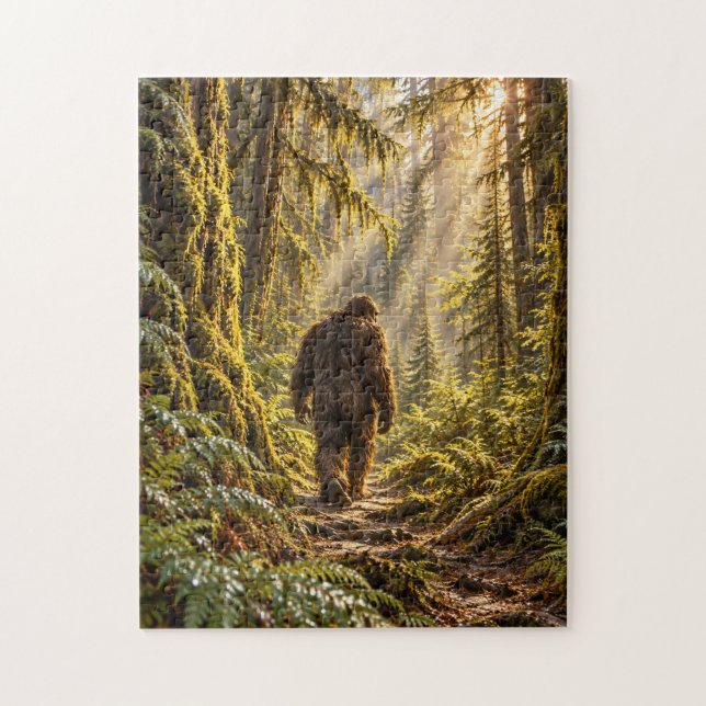 Forest Paths Bigfoot Puzzle (Vertical)