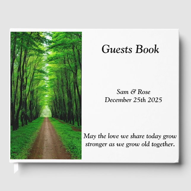 Forest Pathway Guest Book (Front)