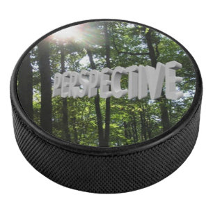 Forest Perspective Hockey Puck
