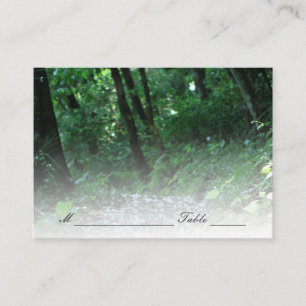 Forest Petal Path Wedding Place/Seating Card