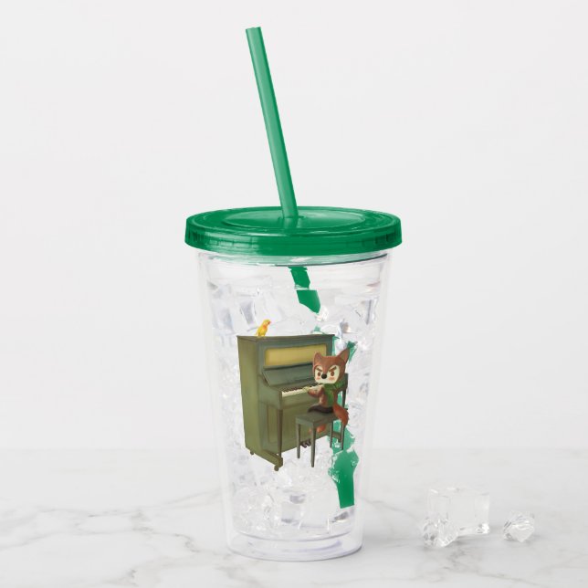 Forest Piano Acrylic Tumbler (Front Ice)